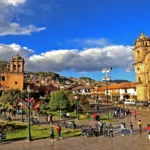Cusco Plaza De Armas Cathedral Daytime