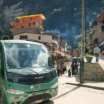 Machu Picchu Bus Aguas Calientes Street 2