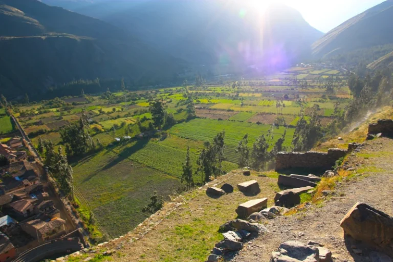 Sacred Valley Agricultural Terraces Sunlight